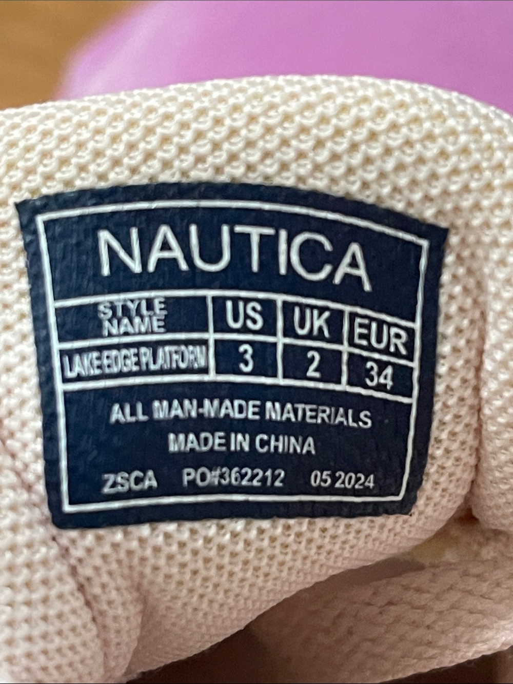 Nautica Kids Light Pink Low-Top Sneakers - Picture 11 of 14